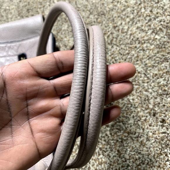 Kate Spade Leather Tan Beige Double Strap Chester Street Allyn Satchel Handbag - Picture 9 of 14